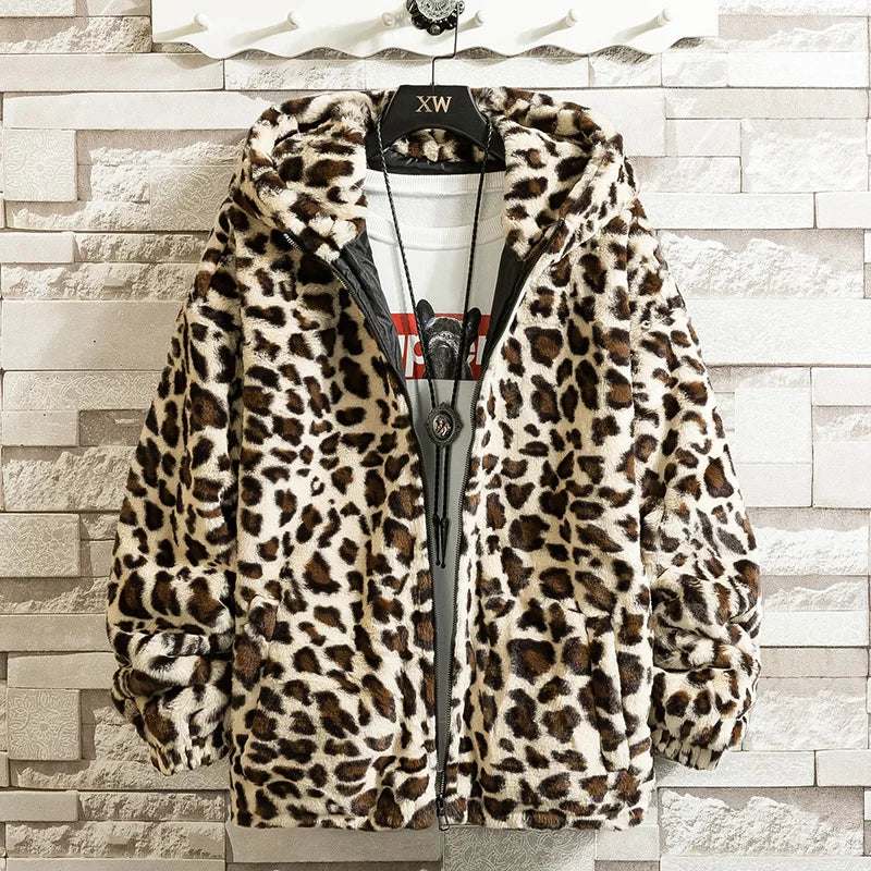 Hooded Soft Leopard Jacket Unisex / New Merch