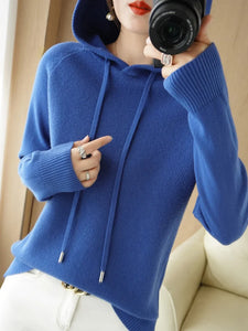 Hooded Long Sleeve Sweater Women / New Merch